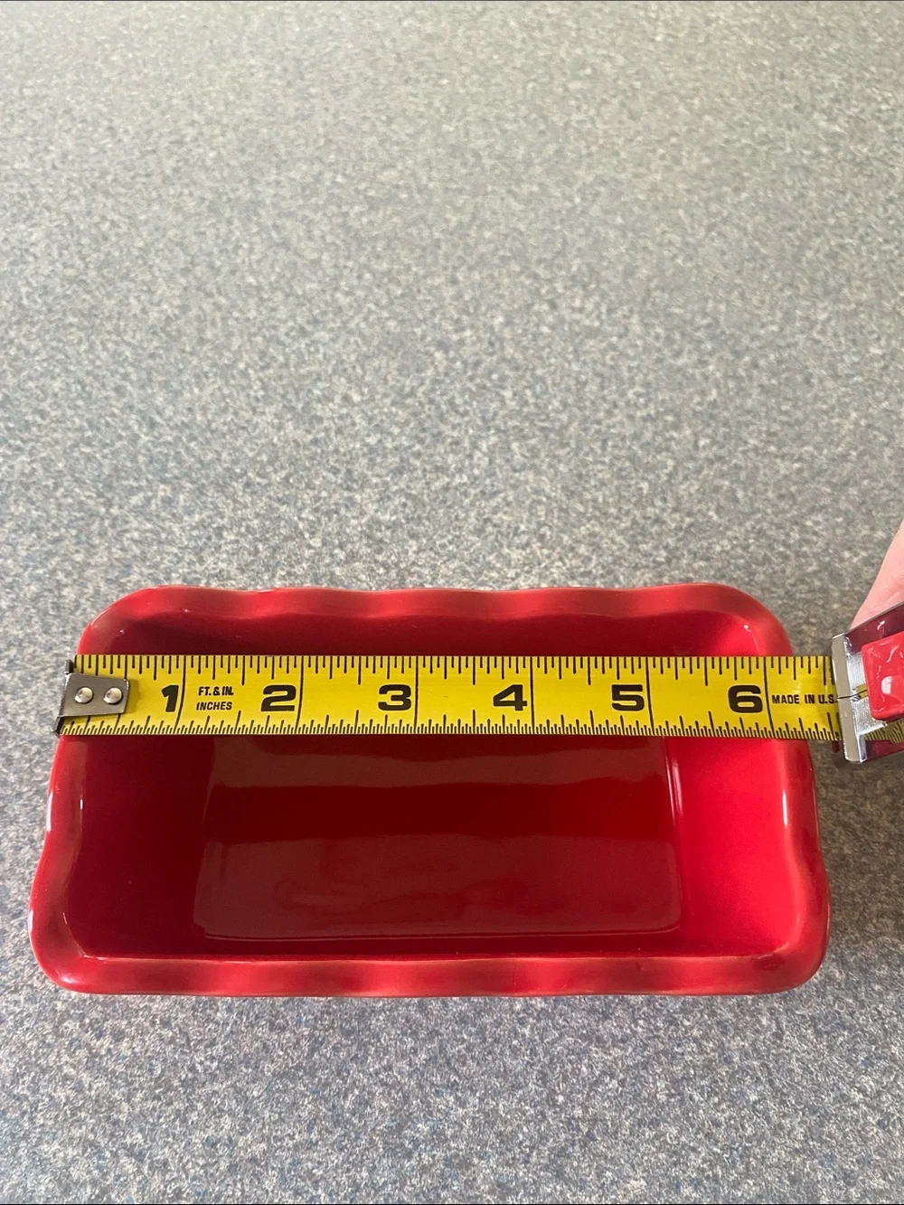 Red Ceramic Loaf Pan - 'Sing to the Lord' Inspirational Bakeware